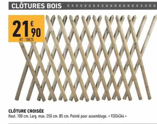 clôture croisée