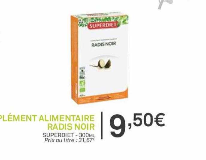 Complément Alimentaire Rais Noir Superdiet