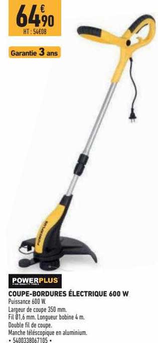 coupe-bordures électrique 600w powerplus