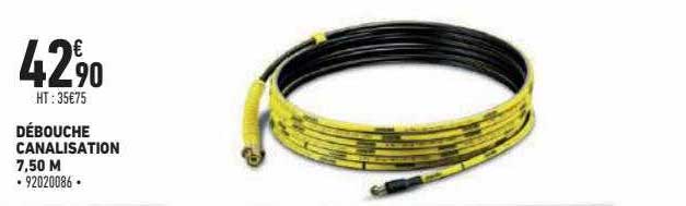 débouche canalisation 7,50 m