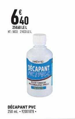 Décapant Pvc