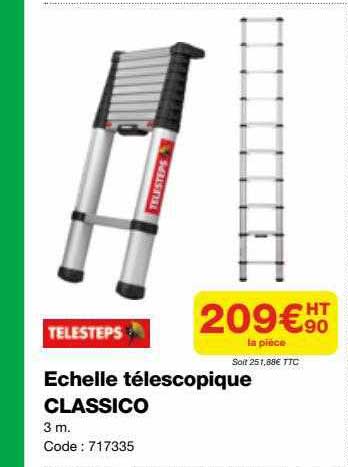 échelle Télescopique Classico Telesteps