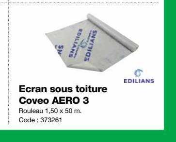 écran sous toiture coveo aéro 3 edilians