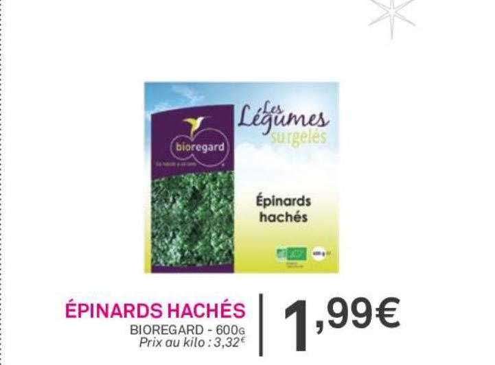 épinards Hachés Bioregard