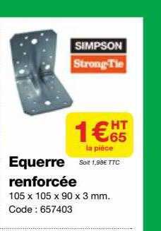 équerre renforcée simpson