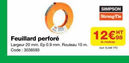 feuillard perforé simpson