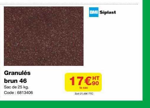 granulés brun 46 bmi siplast