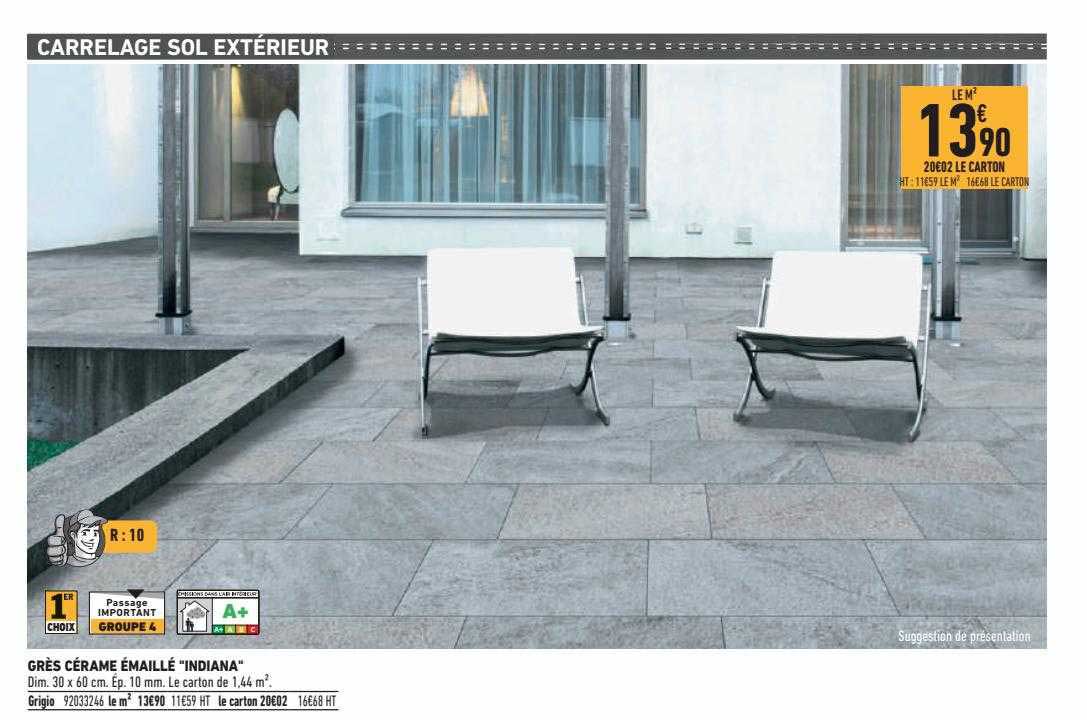 grès cérame émaillé "indiana"