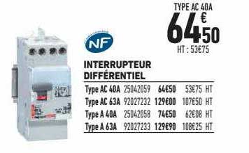 Interrupteur Différentiel
