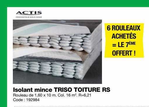 isolant mince triso toiture rs