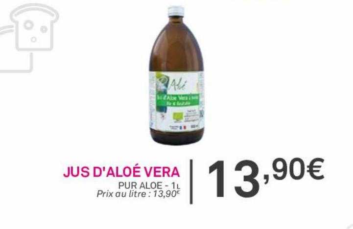 jus d'aloé vera pur aloé