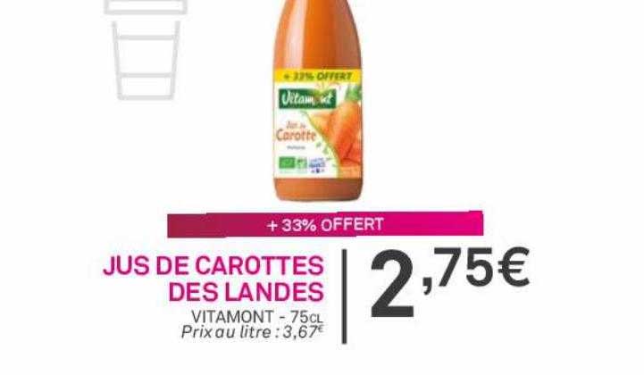 Jus De Carottes Des Landes Vitamont