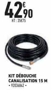 kit débouche canalisation 15 m