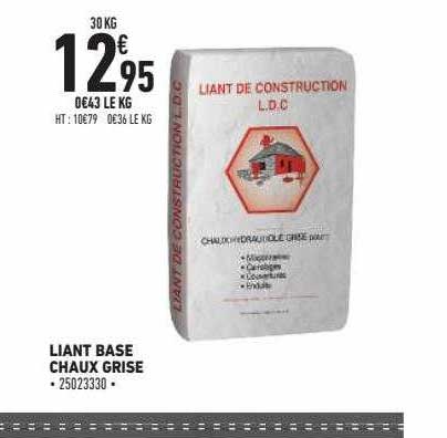 Liant Base Chaux Grise