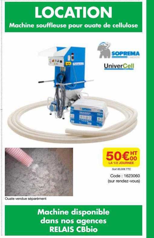 Loation Machine Souffleuse Pour Ouate De Cellulose