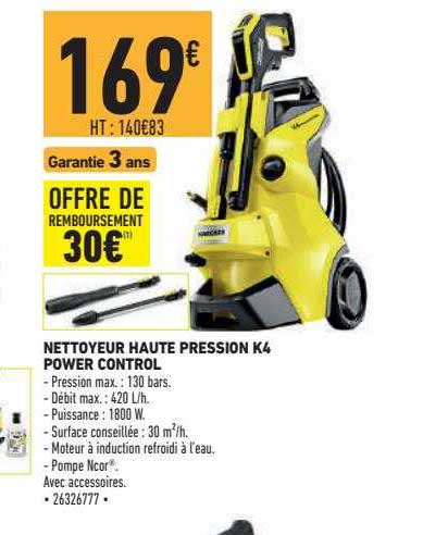 nettoyeur haute pression k4 power control