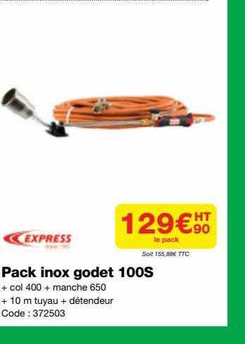 pack inox godet 100s express