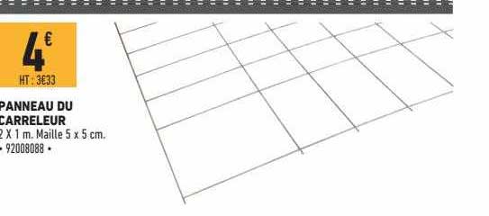panneau du carreleur