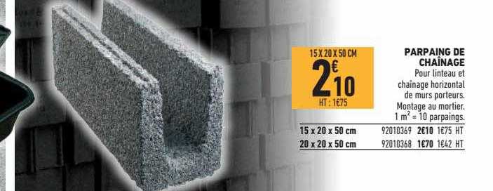 parpaing de chaînage