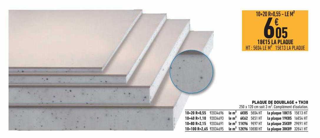 plaque de doublage + th38