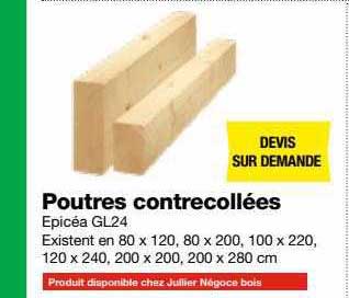 poutres contrecollées