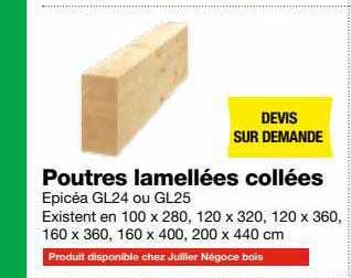 poutres lamellées collées