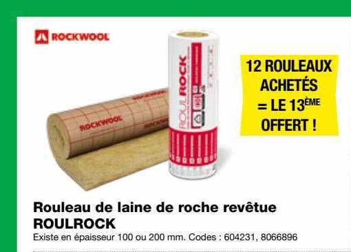 Rouleau De Laine De Roche Revêtue Roulrock