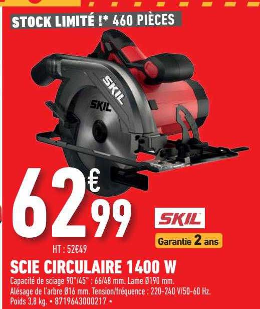 Scie Circulaire 1400 W Skil