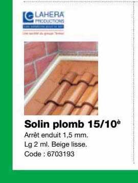 solin plomb 15-10è lahera