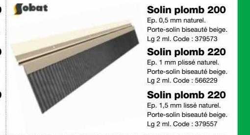 solin plomb 200, solin plomb 220, solin plomb 220 sobat
