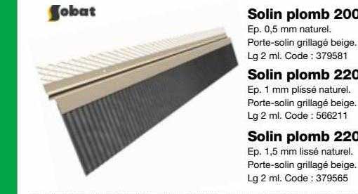 solin plomb 200, solin plomb 220, solin plomb 220 sobat