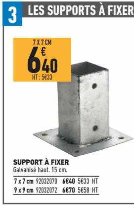 support à fixer