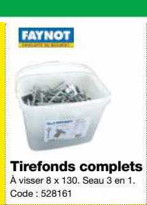 tirefonds complets faynot