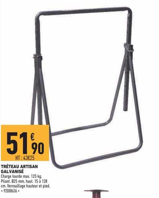 tréteau artisan galvanisé