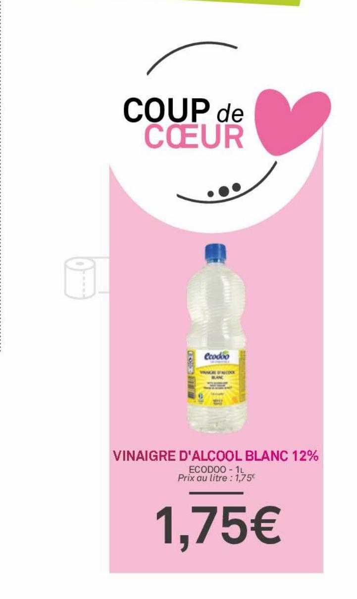 vinaigre d'alcool blanc 12% ecodoo