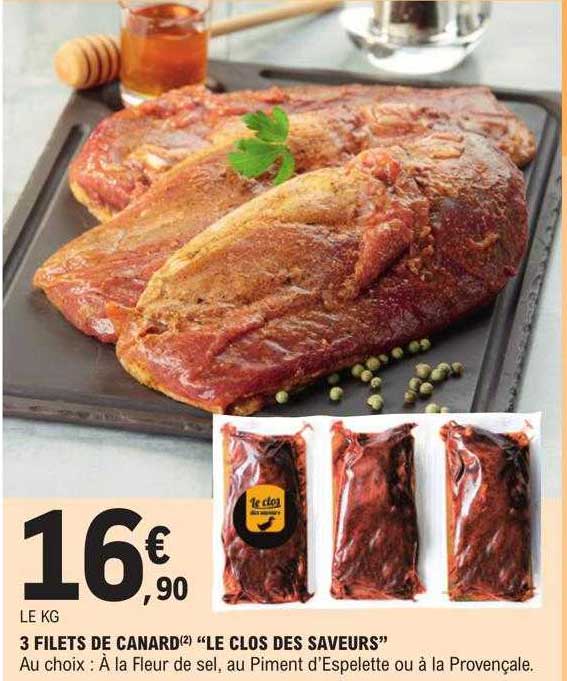 3 filets de canard "le clos des saveurs"