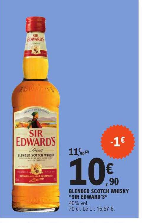 blended scotch whisky "sir edward's"