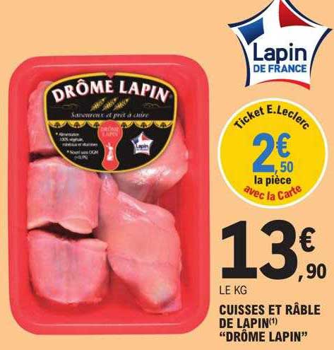 Cuisses Et Râble De Lapin "drôme Lapin"