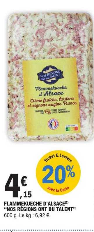 flammekueche d'alsace "nos régions ont du talent"