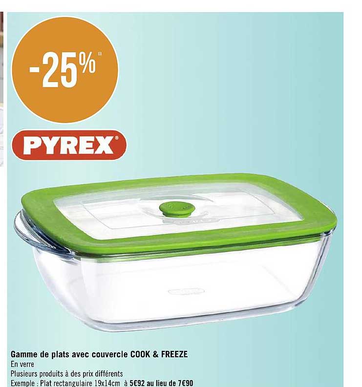 gamme de plats avec couvercle cook & freeze