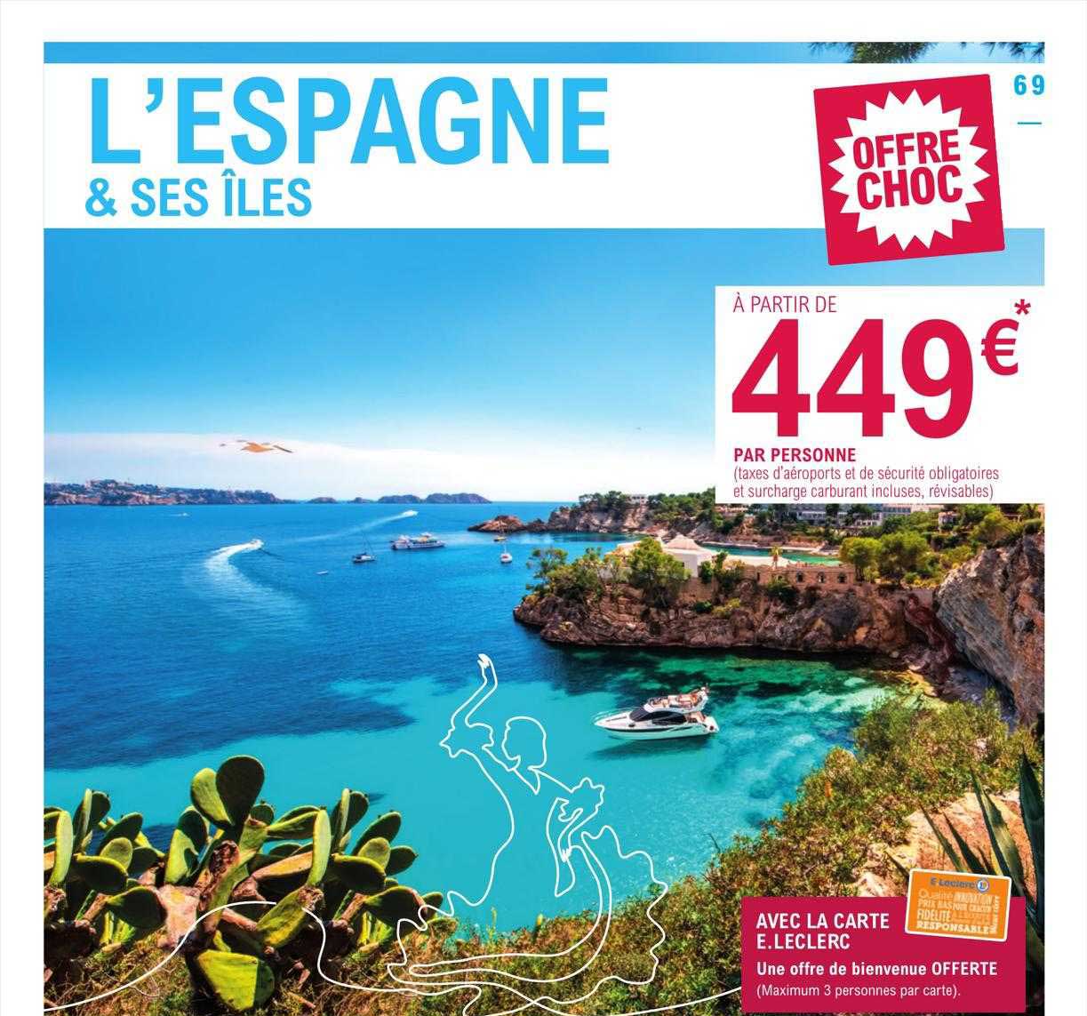 l'espagne & ses îles avec la carte e.leclerc