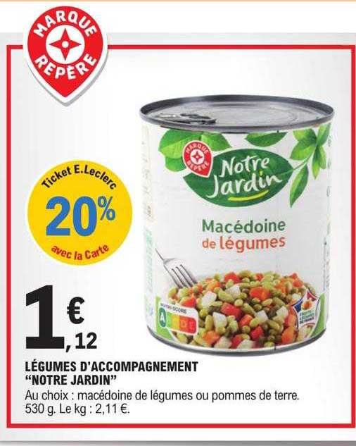 légumes d'accompagnement "notre jardin"