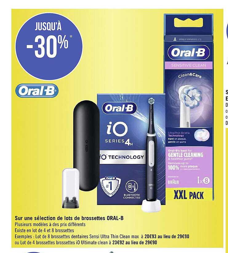 lots de brossettes oral-b