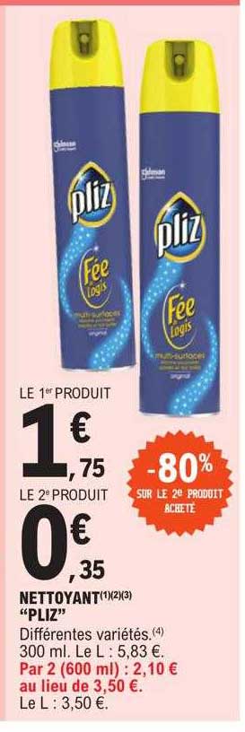 Nettoyant "pliz"