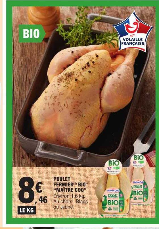 poulet fermier bio "maître coq"