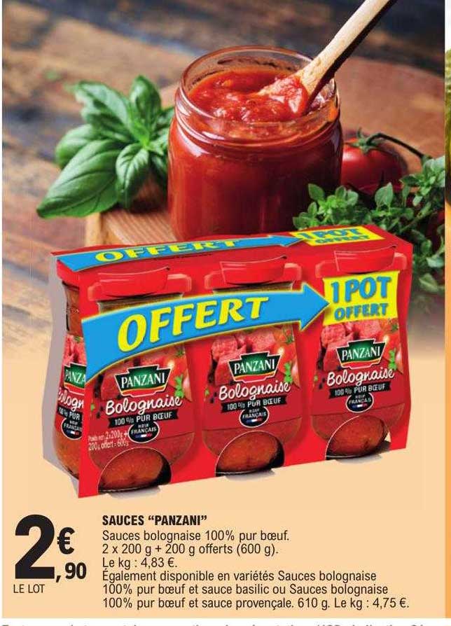 Sauces "panzani"