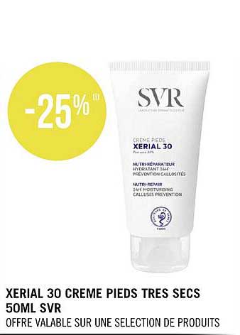 xerial 30 crème pieds très secs 50ml svr