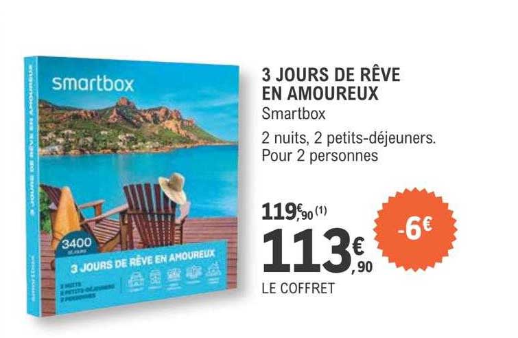 3 jours de rêve en amoureux - smartbox