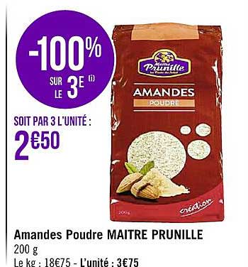 amandes poudre maître prunille