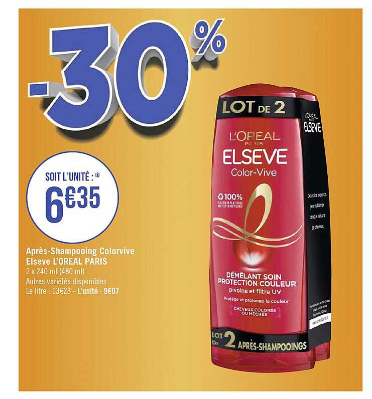 après-shampooing colorvive elsève l'oréal paris